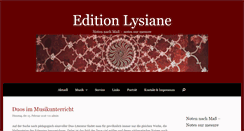 Desktop Screenshot of editionlysiane.com